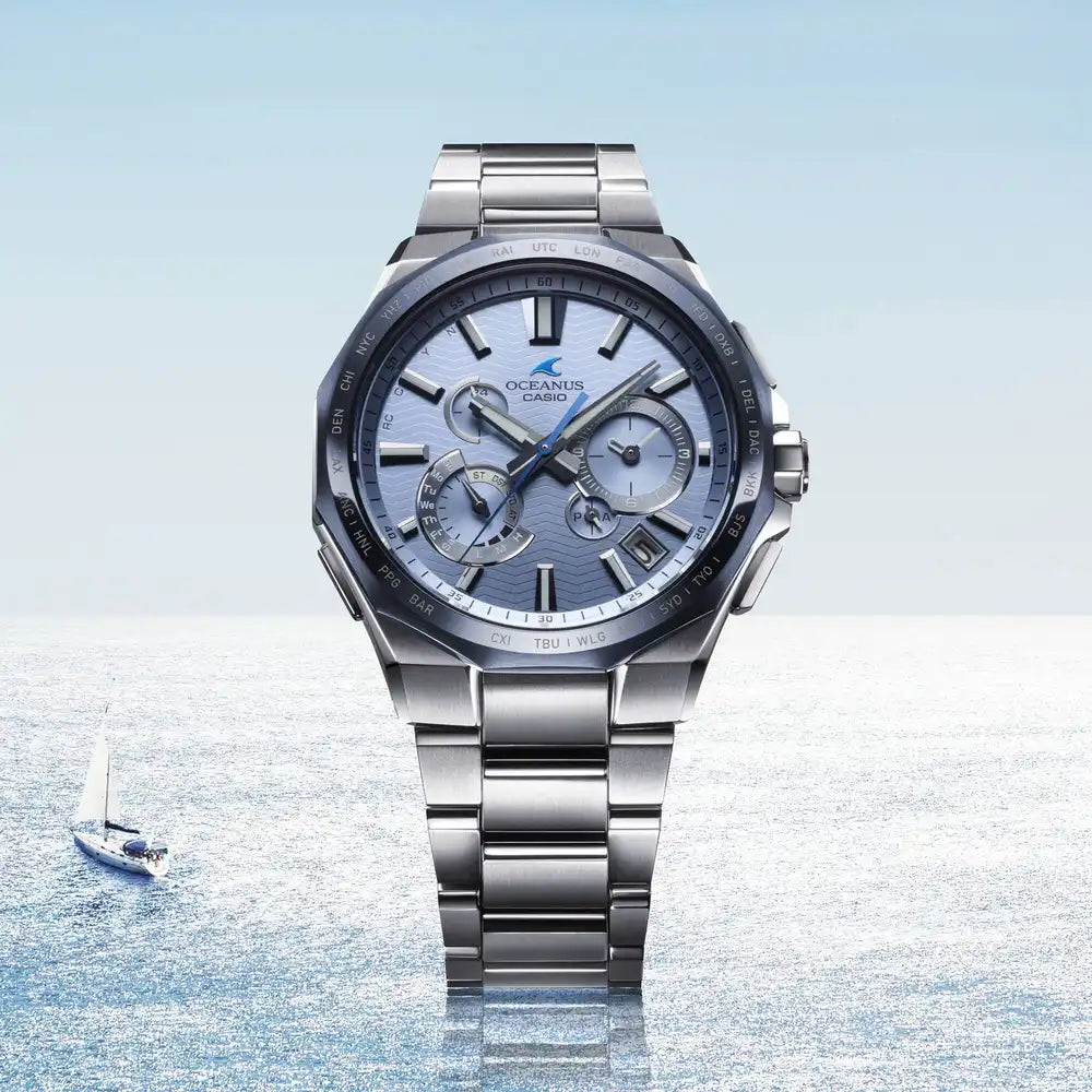 Casio OCEANUS 20th Anniversary Classic Line OCW-T6000BV-2AJR Chronograph Solar Radio Wave Bluetooth Men's Wristwatch - The Japanese Factory