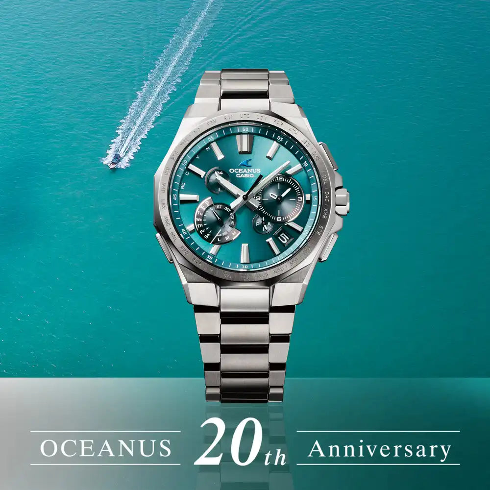 Casio OCEANUS 20th Anniversary Classic Line OCW-T6000SG-2AJR Chronograph Solar Radio Wave Bluetooth Men's Wristwatch - The Japanese Factory