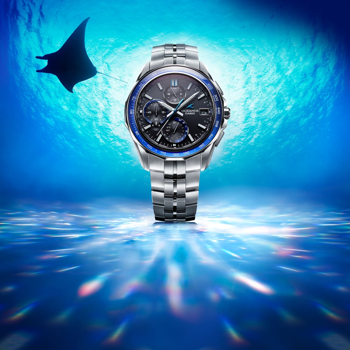 Casio OCEANUS Classic Line OCW-S7000-1AJF Chronograph Solar Radio Wave Bluetooth Men's Wristwatch - The Japanese Factory