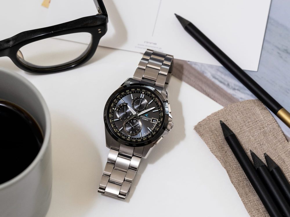 Casio OCEANUS Classic Line OCW-T2600J-1AJF Chronograph Solar Radio Wave Men's Wristwatch - The Japanese Factory
