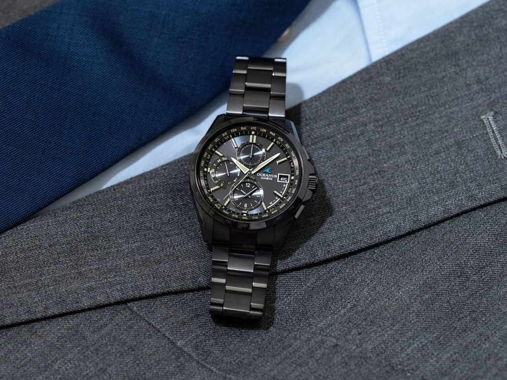 Casio OCEANUS Classic Line OCW-T2600JB-1AJF Chronograph Solar Radio Wave Men's Wristwatch - The Japanese Factory