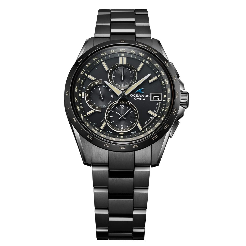 Casio OCEANUS Classic Line OCW-T2600JB-1AJF Chronograph Solar Radio Wave Men's Wristwatch - The Japanese Factory