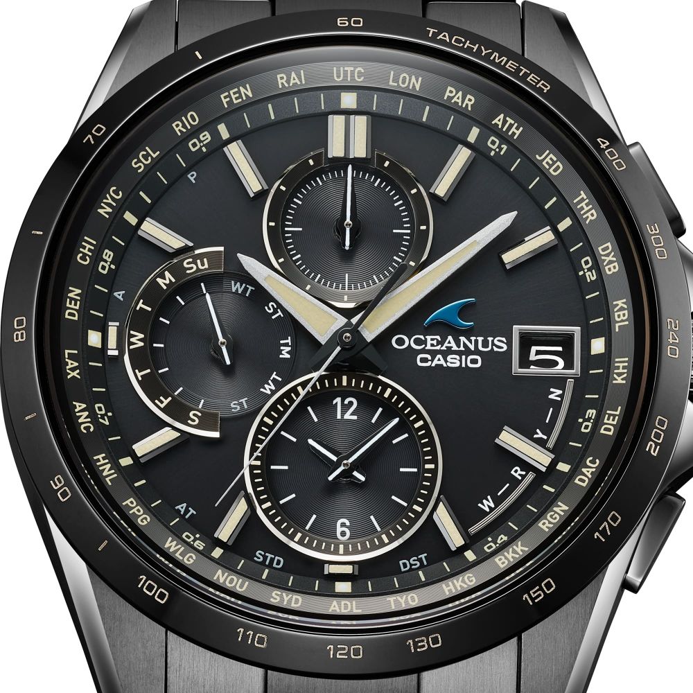Casio OCEANUS Classic Line OCW-T2600JB-1AJF Chronograph Solar Radio Wave Men's Wristwatch - The Japanese Factory