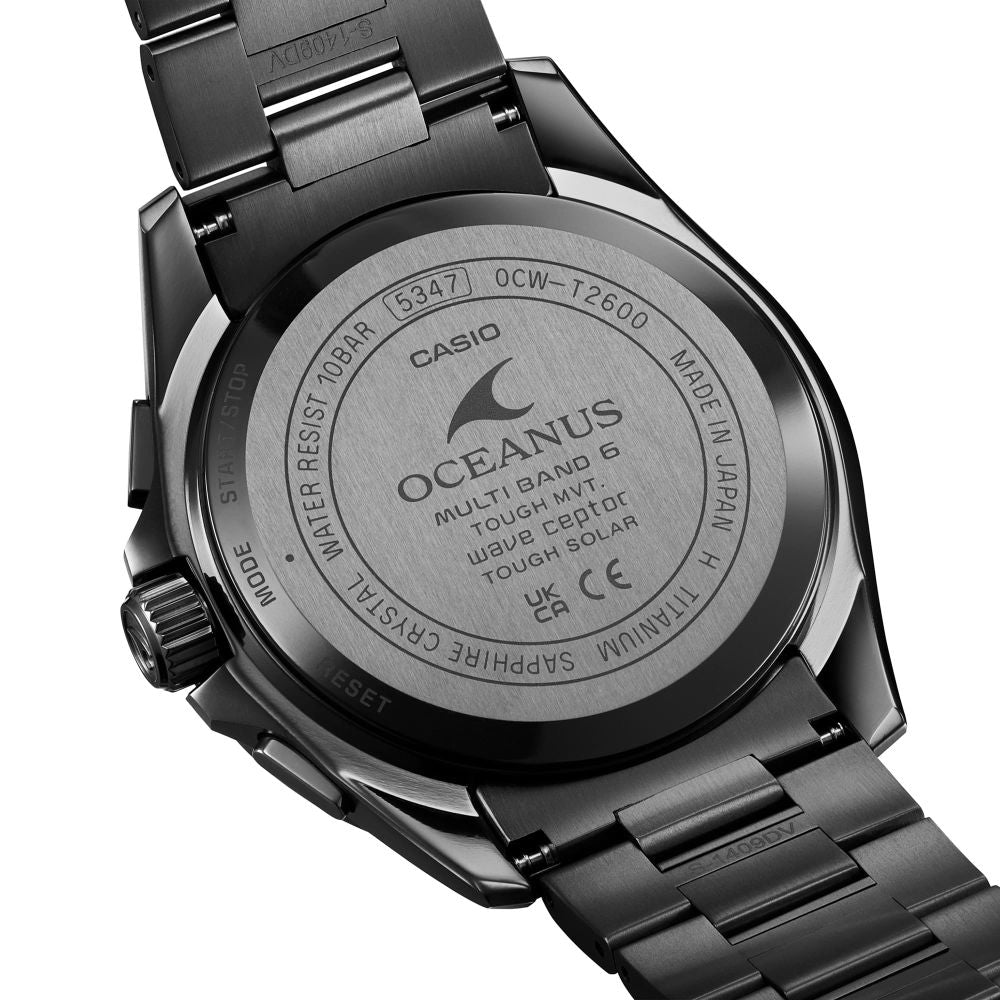 Casio OCEANUS Classic Line OCW-T2600JB-1AJF Chronograph Solar Radio Wave Men's Wristwatch - The Japanese Factory