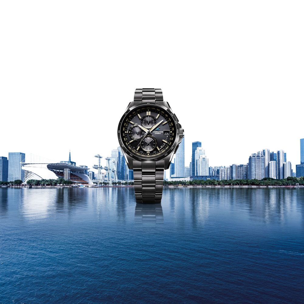 Casio OCEANUS Classic Line OCW-T2600JB-1AJF Chronograph Solar Radio Wave Men's Wristwatch - The Japanese Factory