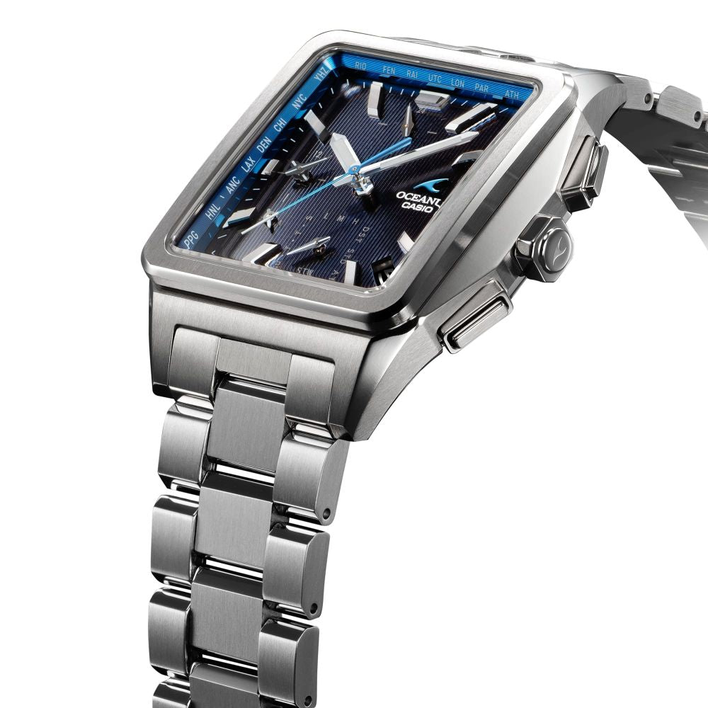 Casio OCEANUS Classic Line OCW-T5000-1AJF Chronograph Solar Radio Wave Bluetooth Men's Wristwatch - The Japanese Factory