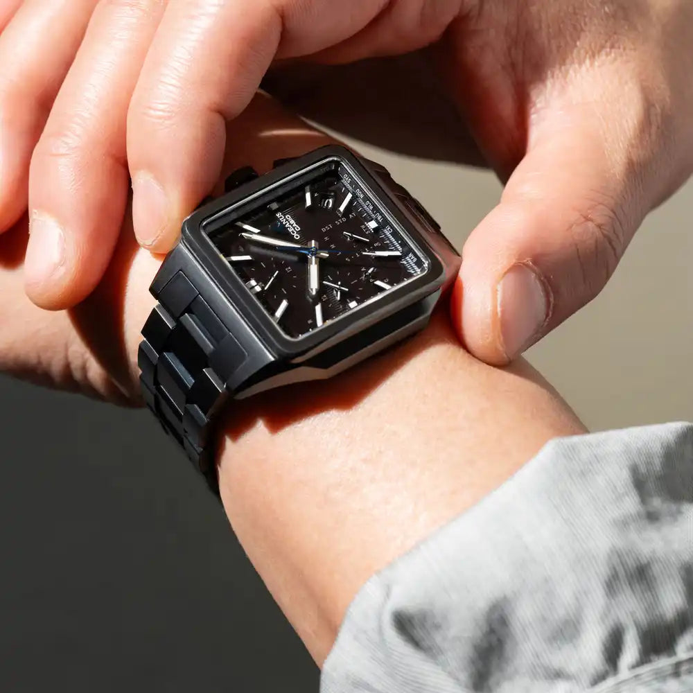 Casio OCEANUS Classic Line OCW-T5000B-1AJF Chronograph Solar Radio Bluetooth Wave Men's Wristwatch - The Japanese Factory