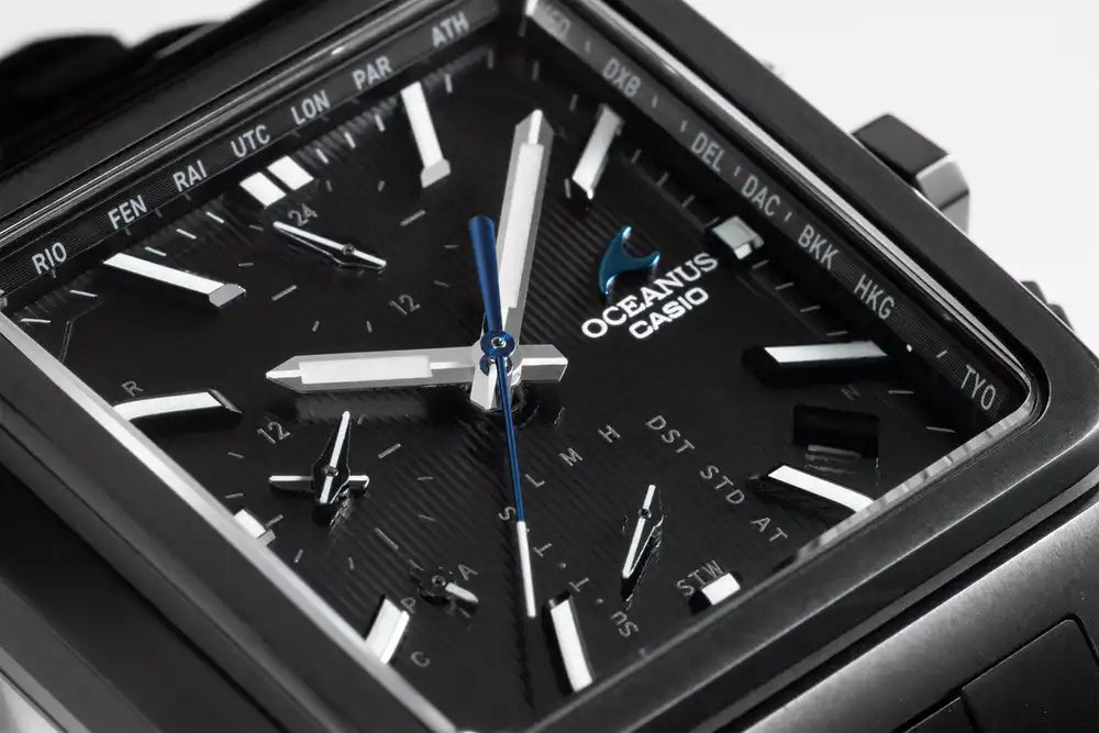 Casio OCEANUS Classic Line OCW-T5000B-1AJF Chronograph Solar Radio Bluetooth Wave Men's Wristwatch - The Japanese Factory