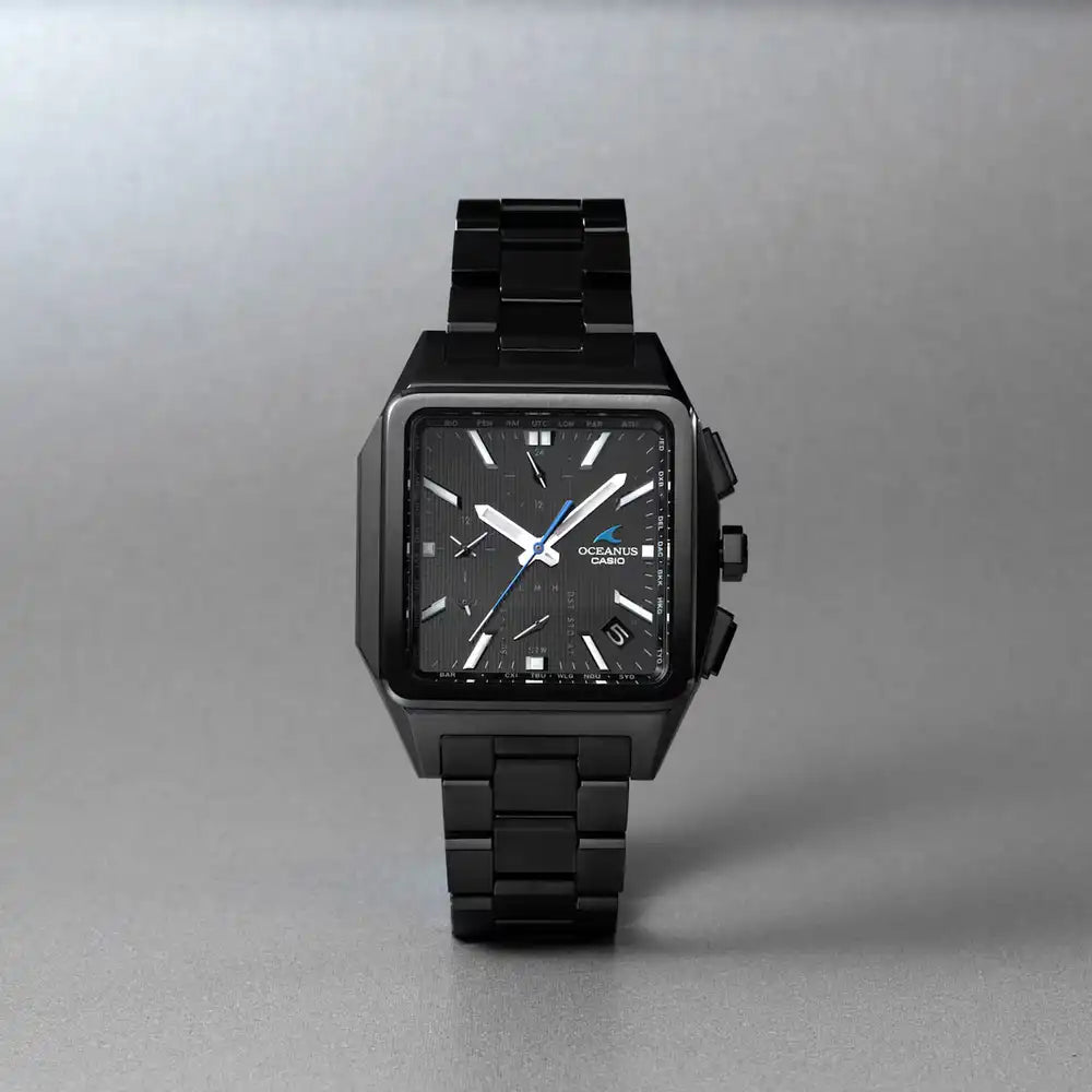 Casio OCEANUS Classic Line OCW-T5000B-1AJF Chronograph Solar Radio Bluetooth Wave Men's Wristwatch - The Japanese Factory