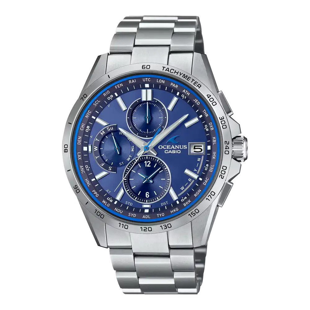 Casio OCEANUS Classic Line OCW-T2600-2A3JF Chronograph Solar Radio Wave Men's Wristwatch - The Japanese Factory