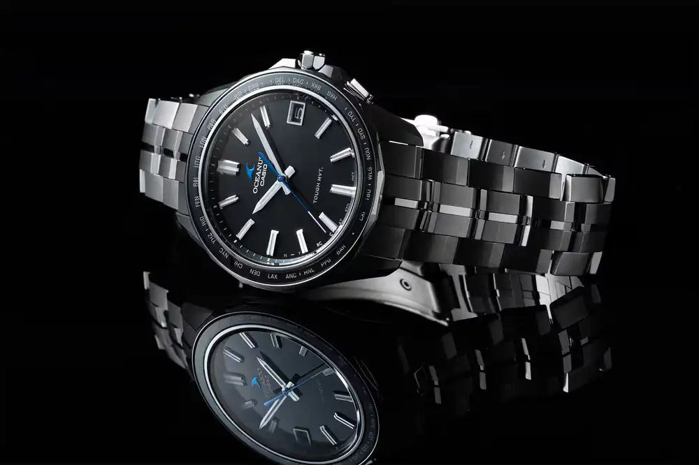 Casio OCEANUS Manta OCW-S400-1AJF Solar Radio Wave Bluetooth Men's Wristwatch - The Japanese Factory