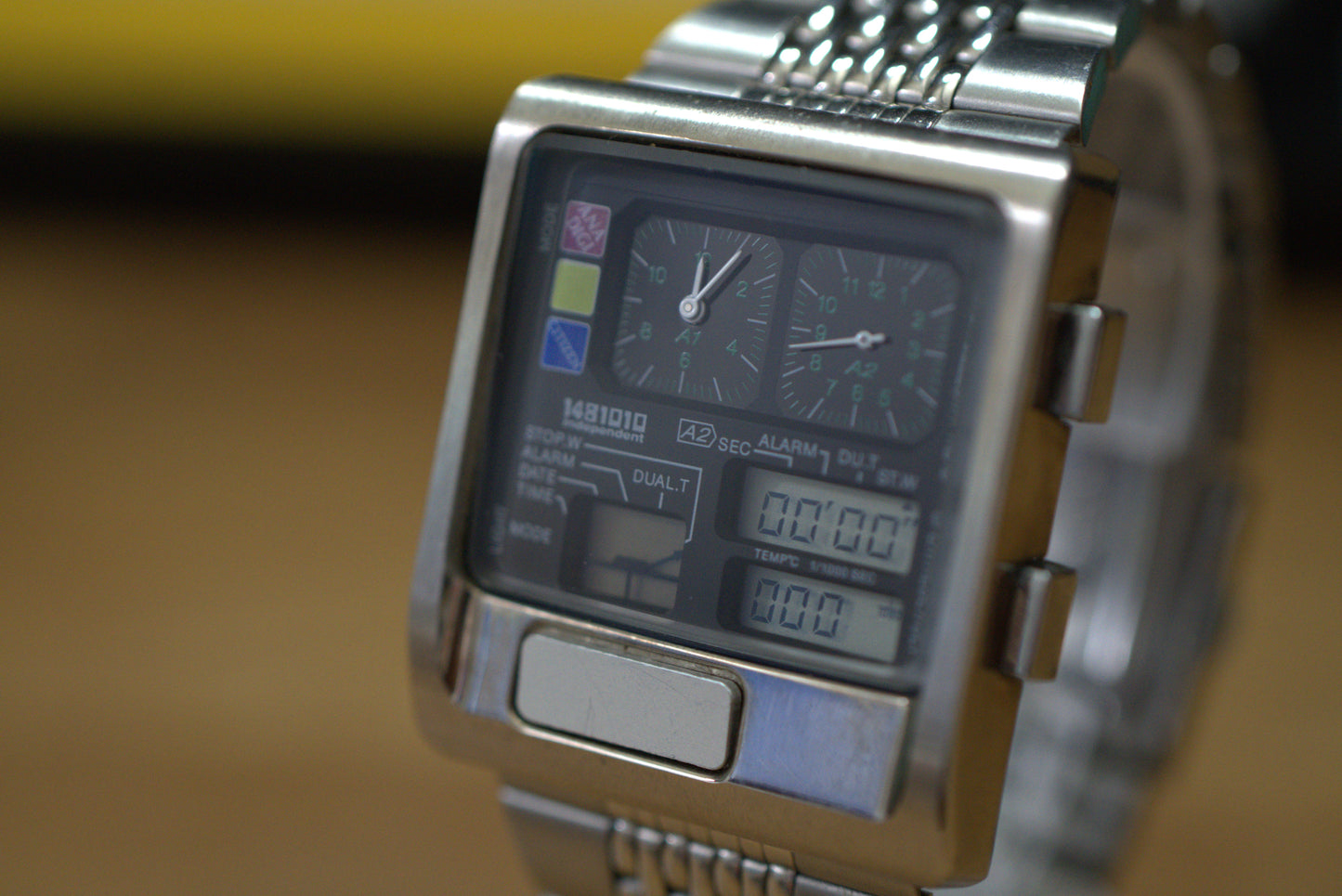Citizen Independent Ana Digi Temp 1481010 Vintage Japanese Men's Wristwatch_img_04