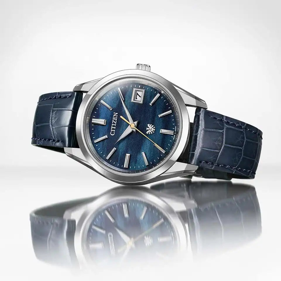 Citizen The Citizen The Iconic Nature Collection AQ4100-22L Limited Edition Washi Dial Eco-Drive Men's Wristwatch - The Japanese Factory
