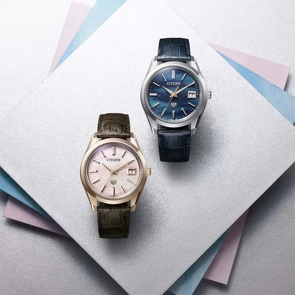 Citizen The Citizen The Iconic Nature Collection AQ4100-22L Limited Edition Washi Dial Eco-Drive Men's Wristwatch - The Japanese Factory