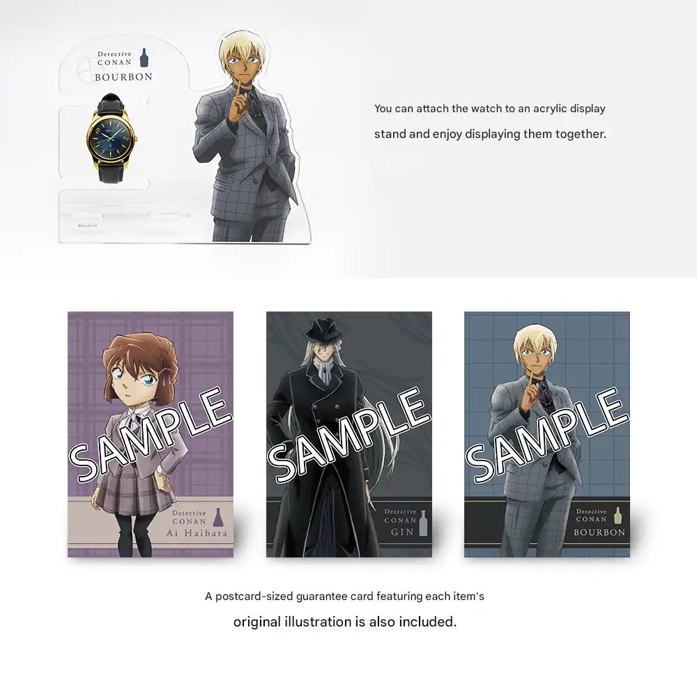 Detective Conan x Seiko Official Anime Collaboration Wristwatch with Acrylic Display Stand Limited Edition - The Japanese Factory