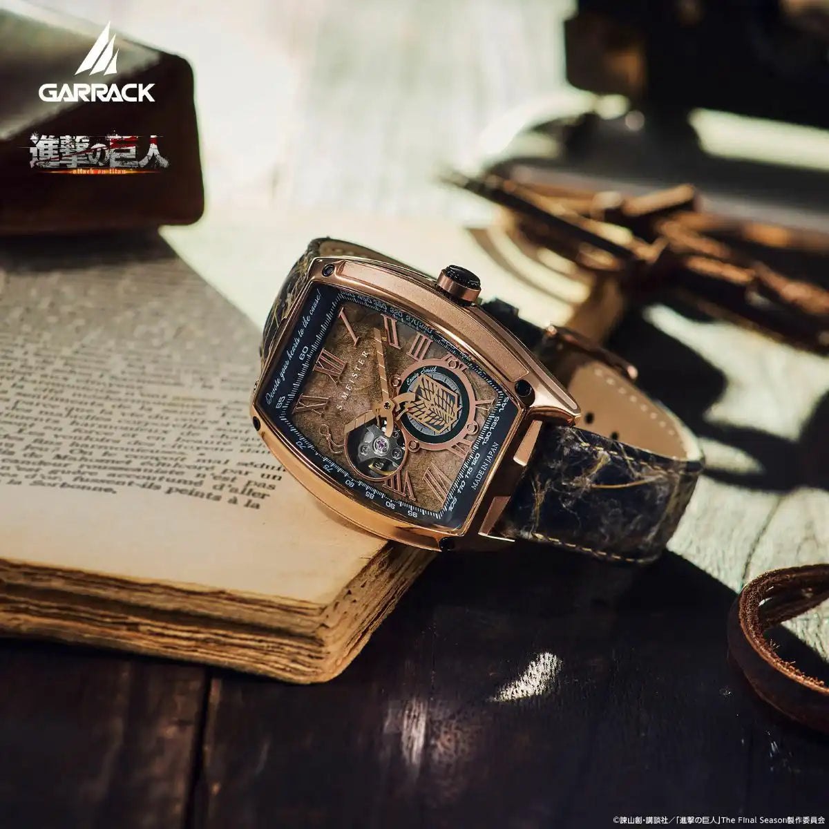 GARRACK Attack on Titan x S-MEISTER Erwin Smith SMS-47-SK-ES Limited Edition Anime Collaboration Watch - The Japanese Factory