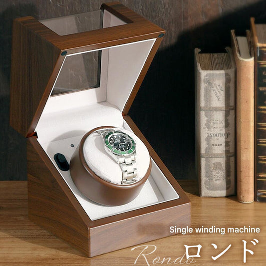 Handmade Wooden Single Watch Winder Made in Japan - The Japanese Factory