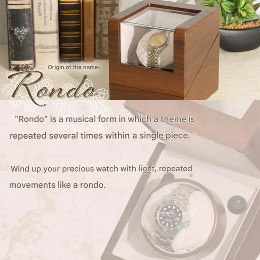 Handmade Wooden Single Watch Winder Made in Japan - The Japanese Factory