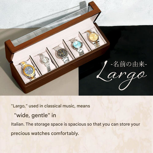 Handmade Wooden Watch Box for 5 Watches Made in Japan - The Japanese Factory