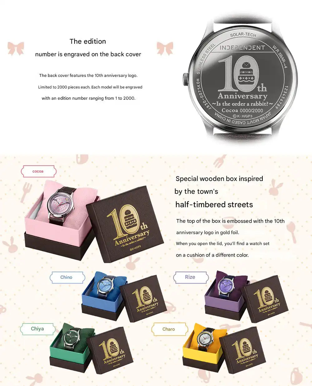 Is the Order a Rabbit? x Citizen INDEPENDENT Anime Collaboration Wristwatch Limited Edition - The Japanese Factory