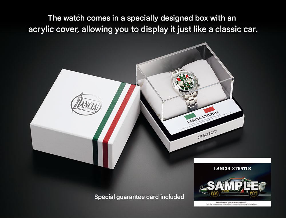 Lancia Stratos 50th Anniversary Seiko Collaboration Watch Limited Edition - The Japanese Factory