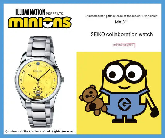 Minions Despicable Me 3 x Seiko Anime Collaboration Wristwatch Limited Edition - The Japanese Factory
