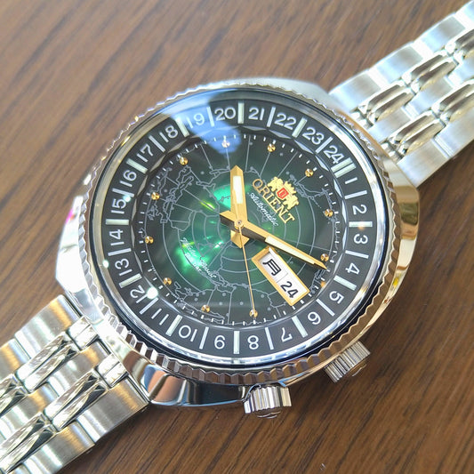 ORIENT Revival World Map Diver RA-AA0E02E Men's Wristwatch - The Japanese Factory