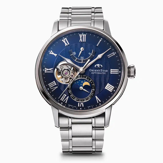 Orient Star Classic M45 F7 Mechanical Moon Phase RK-AY0103L Automatic Men's Wristwatch - The Japanese Factory