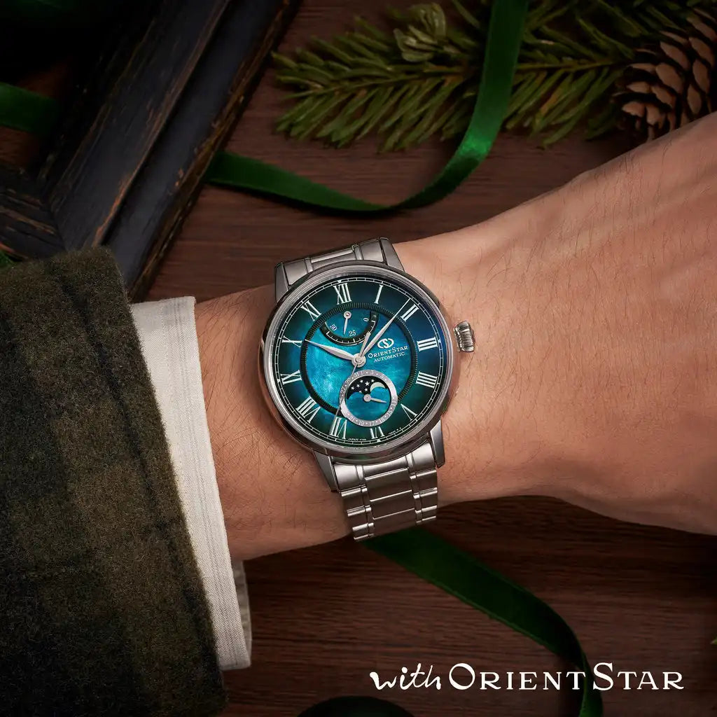 Orient Star Classic M45 F7 Mechanical Moon Phase RK-AY0114A Limited Edition Automatic Men's Wristwatch - The Japanese Factory