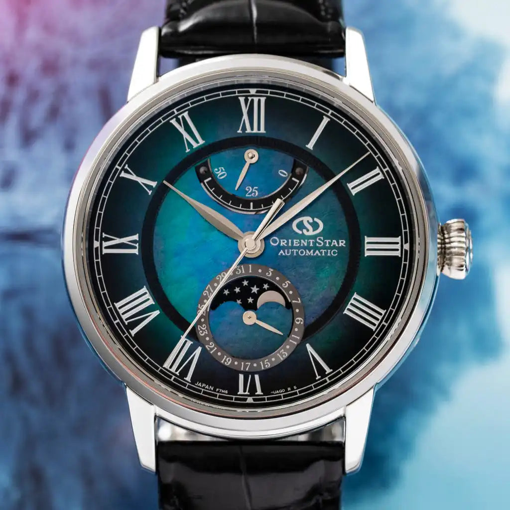 Orient Star Classic M45 F7 Mechanical Moon Phase RK-AY0114A Limited Edition Automatic Men's Wristwatch - The Japanese Factory