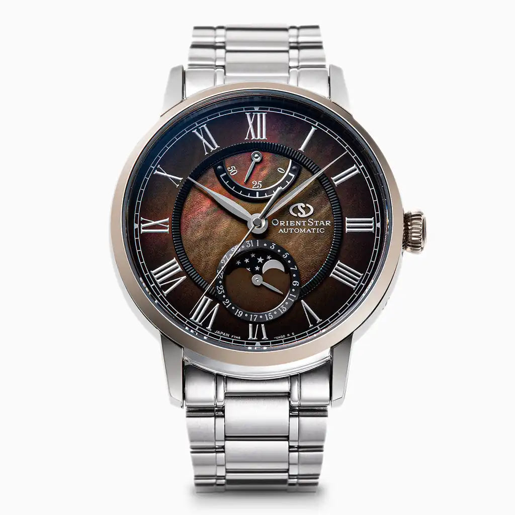 Orient Star Classic M45 F7 Mechanical Moon Phase RK-AY0120A Limited Edition Automatic Men's Wristwatch - The Japanese Factory