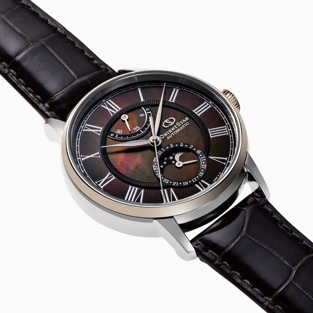 Orient Star Classic M45 F7 Mechanical Moon Phase RK-AY0120A Limited Edition Automatic Men's Wristwatch - The Japanese Factory