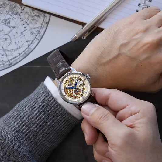 Orient Star Classic M45 F8 Skeleton Hand Winding RK-AZ0001S Automatic Men's Wristwatch - The Japanese Factory