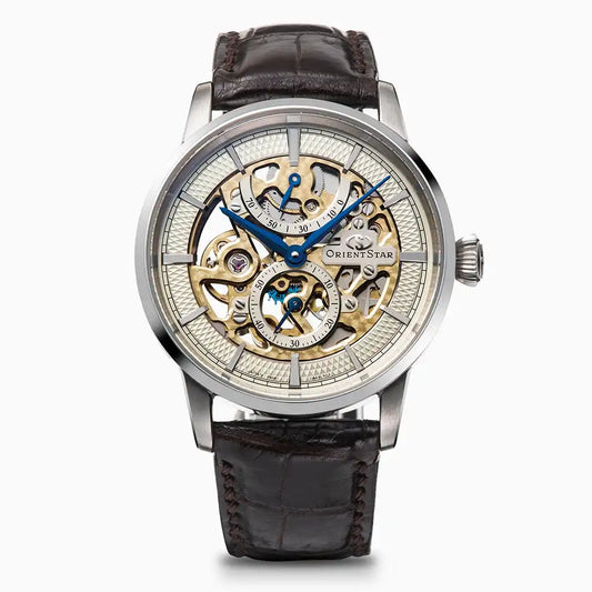 Orient Star Classic M45 F8 Skeleton Hand Winding RK-AZ0001S Automatic Men's Wristwatch - The Japanese Factory