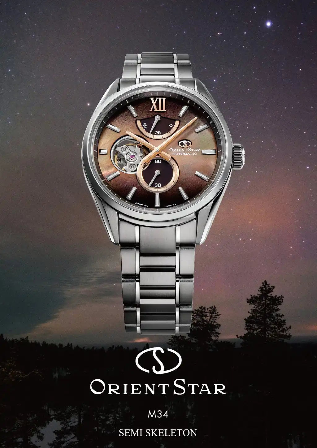 Orient Star Contemporary M34 F7 Semi Skeleton RK-BY0002A Limited Edition Automatic Men's Wristwatch - The Japanese Factory