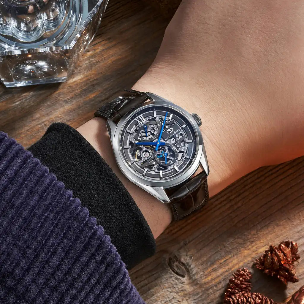 Orient Star Contemporary M34 F8 Skeleton RK-AZ0102N Hand Winding Mechanical Men's Wristwatch - The Japanese Factory