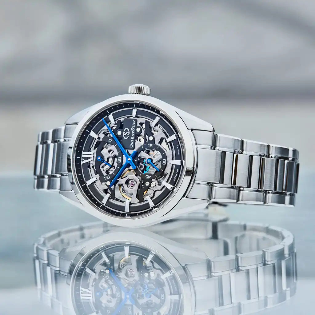 Orient Star Contemporary M34 F8 Skeleton RK-AZ0102N Hand Winding Mechanical Men's Wristwatch - The Japanese Factory