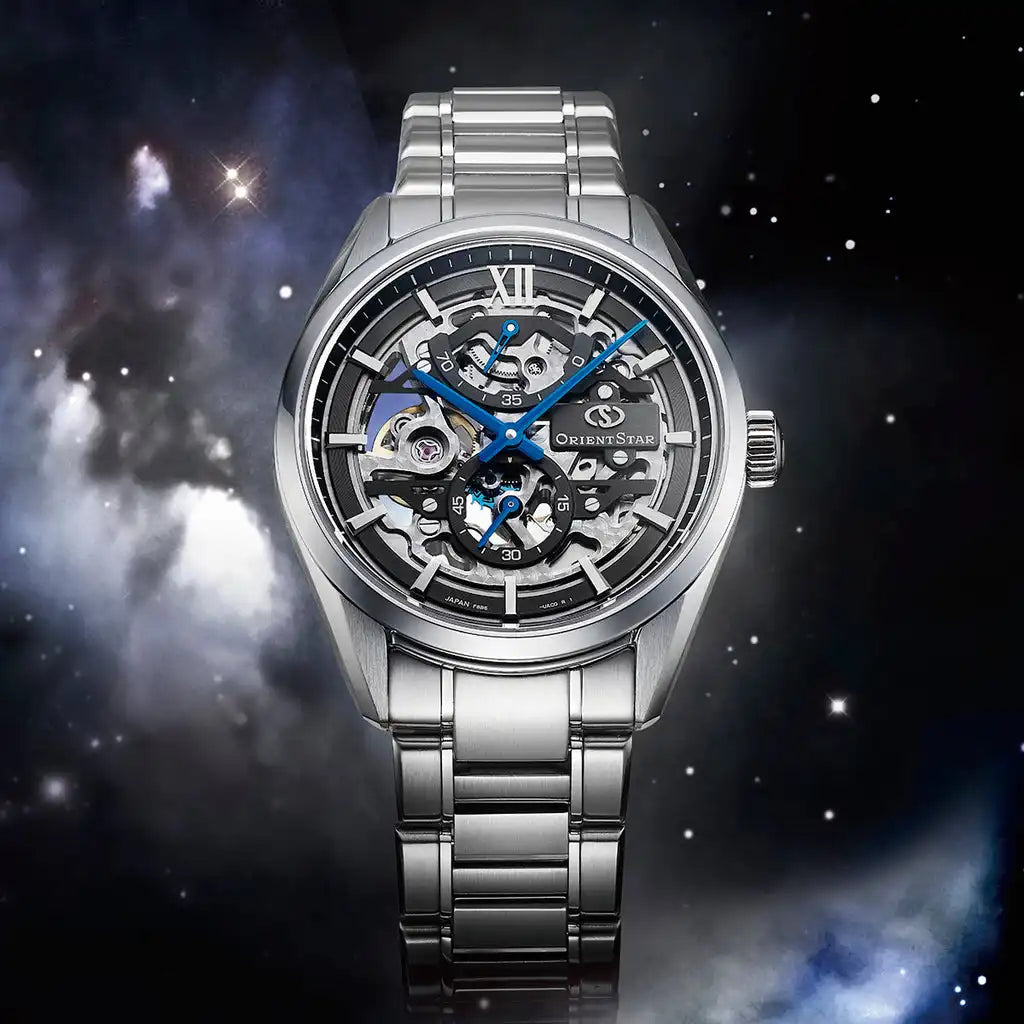 Orient Star Contemporary M34 F8 Skeleton RK-AZ0102N Hand Winding Mechanical Men's Wristwatch - The Japanese Factory
