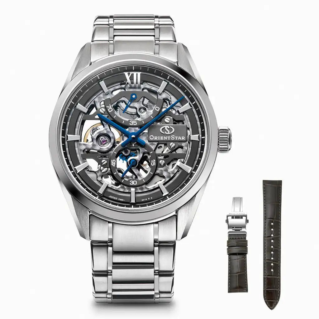 Orient Star Contemporary M34 F8 Skeleton RK-AZ0102N Hand Winding Mechanical Men's Wristwatch - The Japanese Factory