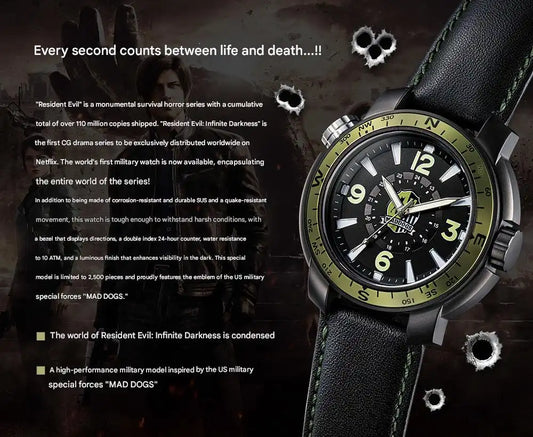Resident Evil: Infinite Darkness MAD DOGS US Special Forces Military Watch - The Japanese Factory
