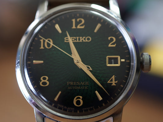 Seiko Presage Cocktail Time Mojito SRPE45J1 Used Japanese Men's Wristwatch - The Japanese Factory