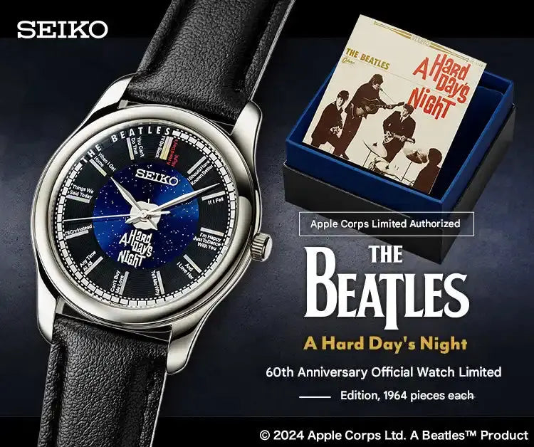 Seiko x The Beatles A Hard Day's Night 60th Anniversary Official Seiko x The Beatles A Hard Day's Night 60th Anniversary Official