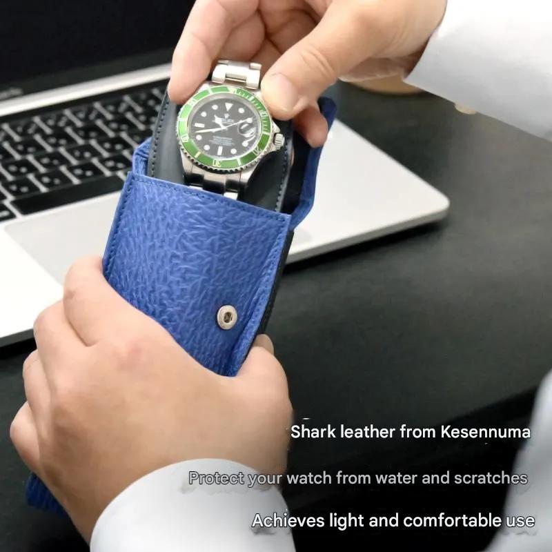 Shark Leather Watch Case - The Japanese Factory