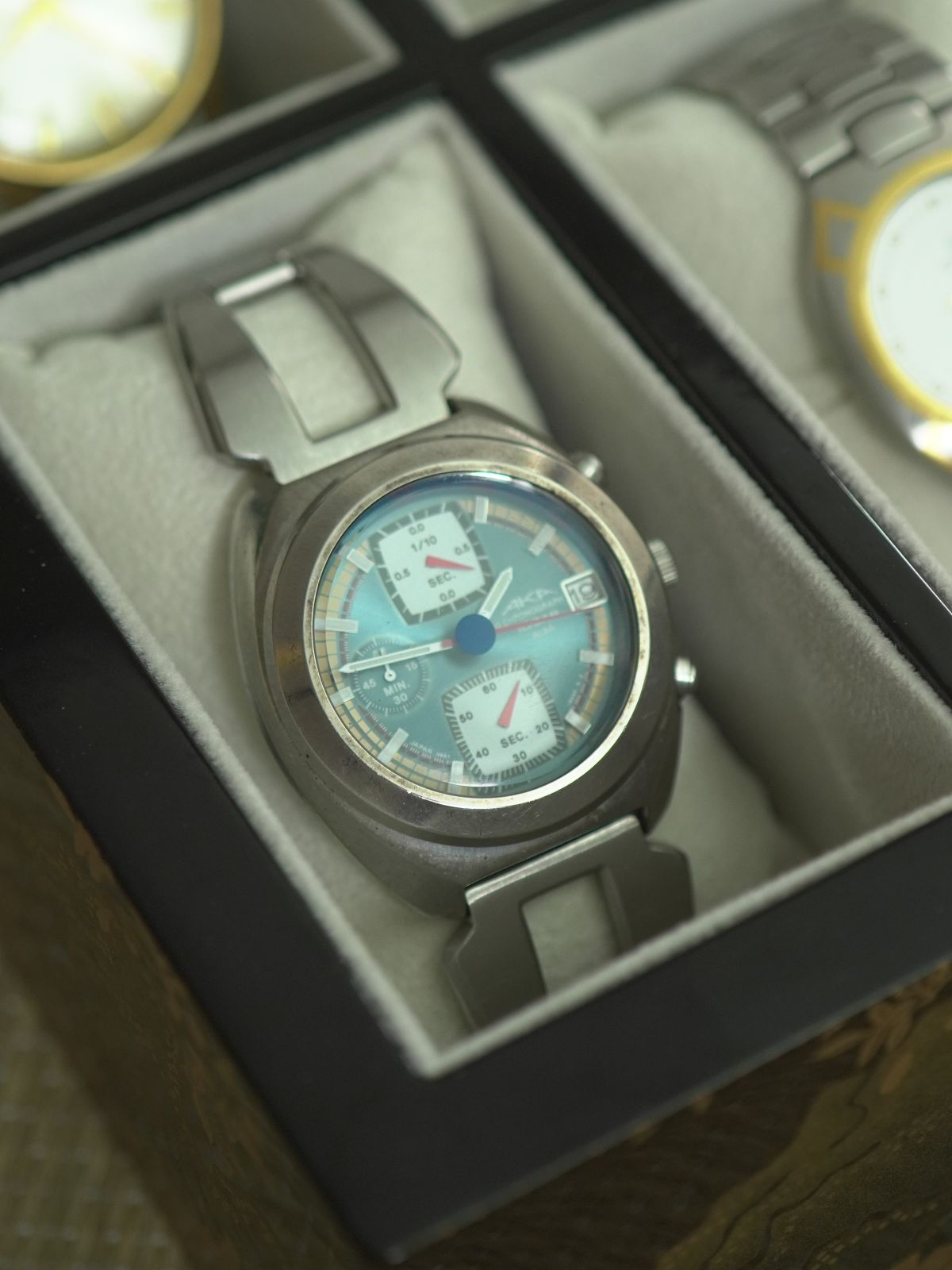 Used Vintage Seiko Alba AKA V657-6030 Chronograph Quartz Date Watch - The Japanese Factory