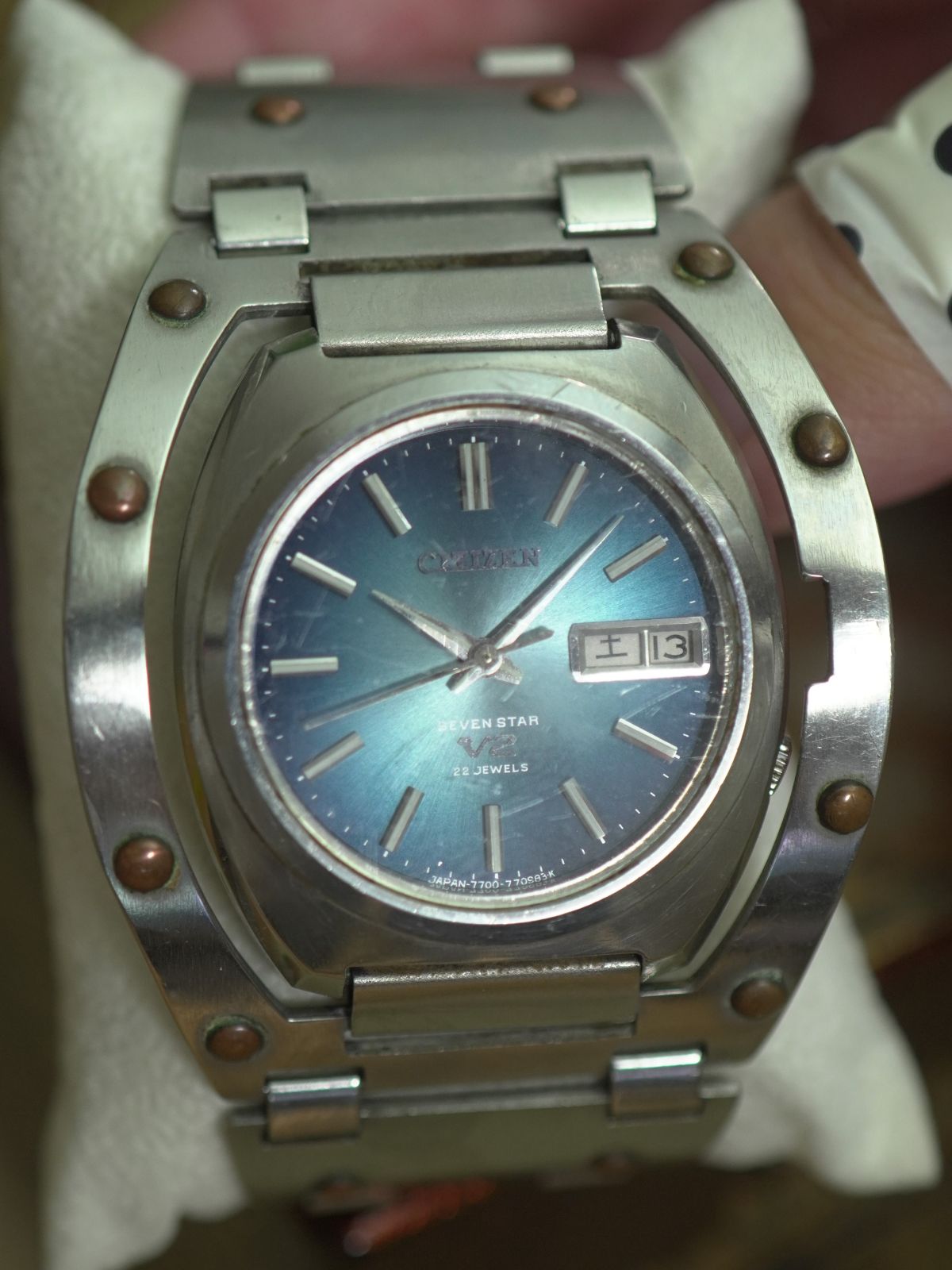 Vintage Citizen Seven Star V2 7700 Automatic Watch - The Japanese Factory