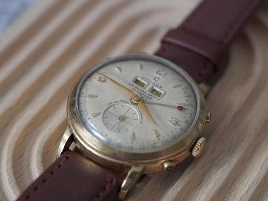 Vintage Citizen Triple Calendar Watch Nivaflex - The Japanese Factory