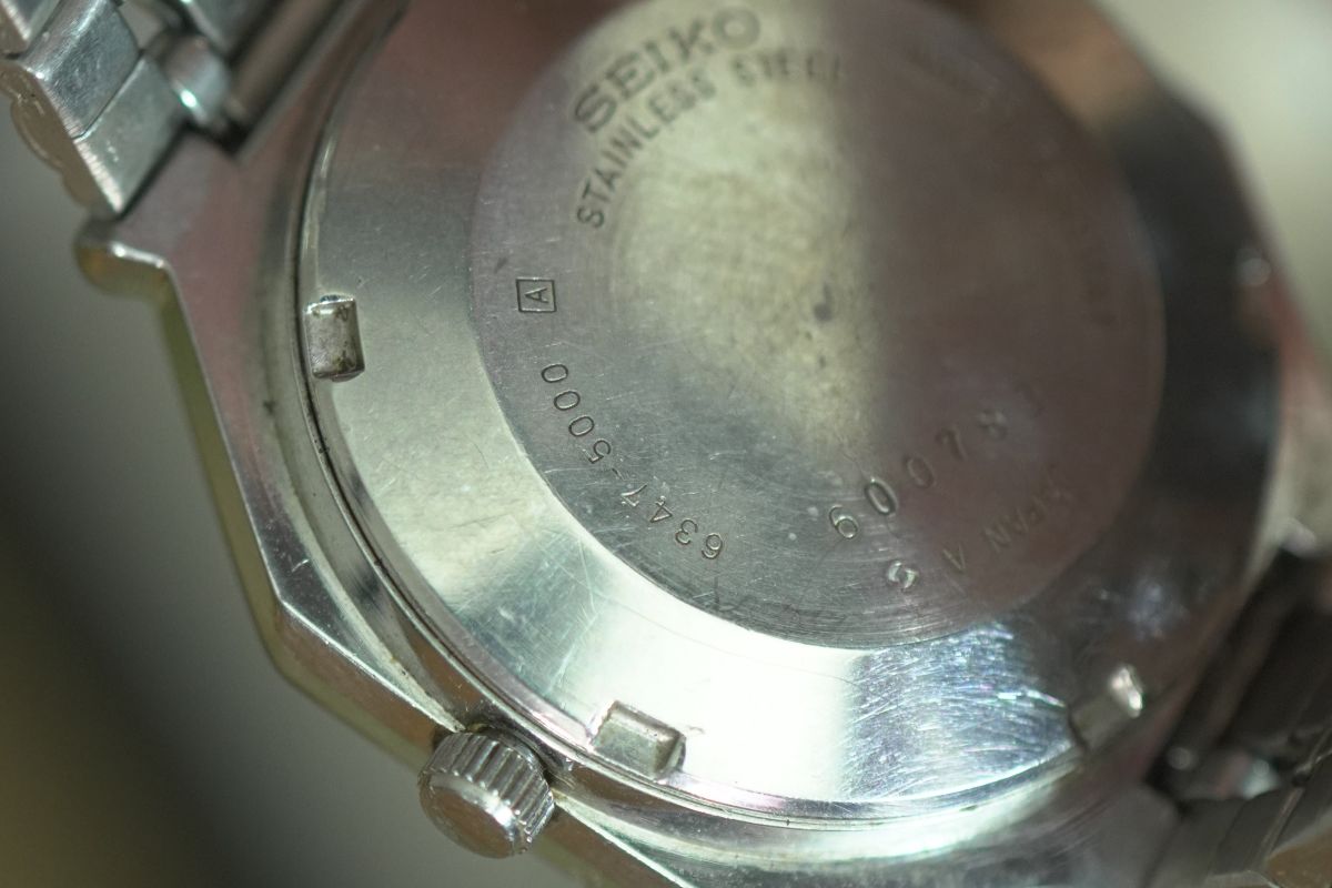 Vintage Seiko 5 Moon Phase 6347-5000 October 1986 Suwa Dial Automatic Men's Wristwatch - The Japanese Factory
