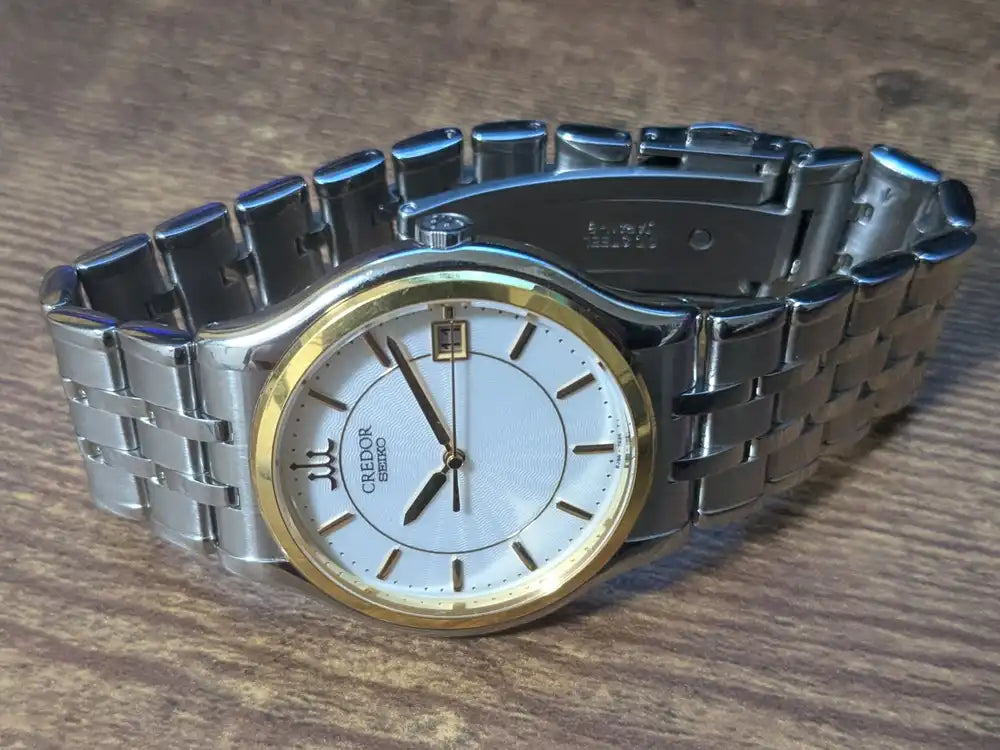 Vintage Seiko Credor 8J86-7A00 18kt Gold Quartz Dress Watch - The Japanese Factory