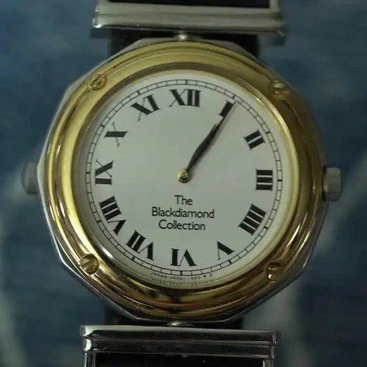 Vintage Seiko "Reverso" The Blackdiamond Collection V400-0420 Reversible Watch - The Japanese Factory