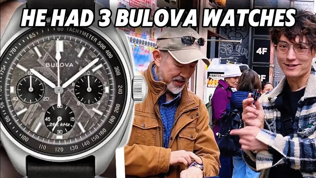 Japanese man had 3 Bulova watches on him! - Street Interview The Japanese Factory